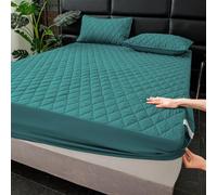 LDLCYCN ,Green2,180 * 200cm, Impermeable Cubierta Protectora De Colchón Hoja Montada Cubierta De Cama