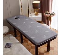 LDLCYCN Primeros De La Mesa Del Masaje De La Espuma De La Memoria Del Espesor De Los Con El Agujero Respiración Almohadilla Para Cama Spa Colchón Masaje Cabeza 6Cm Or 3Cm,Gray/6cm,190 * 80cm(S)