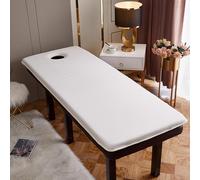 LDLCYCN Primeros De La Mesa Del Masaje De La Espuma De La Memoria Del Espesor De Los Con El Agujero Respiración Almohadilla Para Cama Spa Colchón Masaje Cabeza 6Cm Or 3Cm,White/6cm,190 * 80cm(S)
