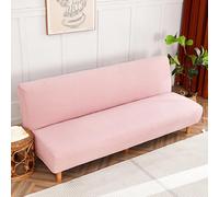 LDLCYCN Rosado,L, Cubierta De Sofá Cama Sin Brazos Cubierta De Futón Sin Brazos Estirable con Fondo Elástico Sofá Plegable Cubierta De Sofá Cubierta Protectora De Muebles