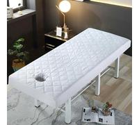 LDLCYCN Sábana Para Camilla De Masaje Con Orificio Funda Protectora Para Mesa De Spa Con Banda Elástica Envoltura Integral Funda De Repuesto Para Camilla De Masaje Lavable,Gris,185x70cm(S)