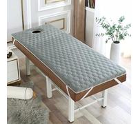LDLCYCN Topper De Colchón Espuma Viscoelástica De Látex Para Mesa Masaje Salón Belleza Topper Cama Pestañas Con Orificio Para La Cara Accesorios Masaje Almohadilla Protectora,C/6cm,190 * 80cm(s)