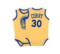 LDLXDR Camiseta de bebé Warriors Lakers James Romper sin Mangas Chaleco de una Pieza,Yellow,66CM