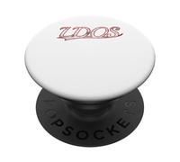 LDOS Last Day of Summer Vintage Varsity Distressed Throwback PopSockets PopGrip Adhesivo