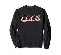 LDOS Last Day of Summer Vintage Varsity Distressed Throwback Sudadera