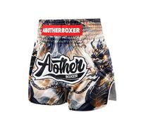 LDOZ MMA Muay Thai Shorts BJJ Boxing Cross Training Fight Wear con cordón para Adultos y niños(Brass,XXL)