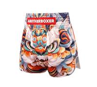 LDOZ MMA Muay Thai Shorts BJJ Boxing Cross Training Fight Wear con cordón para Adultos y niños(Orange,XXL)
