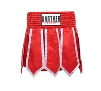 LDOZ Pantalones Cortos de Boxeo Suaves MMA BJJ Muay Thai Pantalones Cortos de Entrenamiento de Lucha para Adultos y niños(Red,XS)