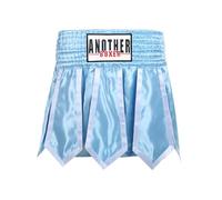 LDOZ Pantalones Cortos de Boxeo Suaves MMA BJJ Muay Thai Pantalones Cortos de Entrenamiento de Lucha para Adultos y niños(Blue,M)