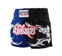 LDOZ Pantalones Cortos Muay Thai MMA Cross Training BJJ Boxing Fight Wear con cordón para Adultos y niños(Blue1,M)