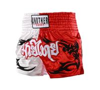 LDOZ Pantalones Cortos Muay Thai MMA Cross Training BJJ Boxing Fight Wear con cordón para Adultos y niños(White,XXL)