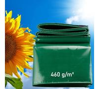 LDQBF Lona Impermeable,5.5x11m 460g/m² PVC Impermeable Lona Impermeable de,Resistente al Desgarro y a Los Rayos UV,Lona con Ojales Que se Puede Utilizar en el Jardín Verde