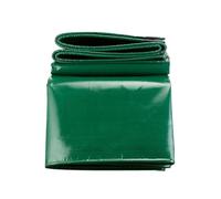 LDQBF Lona Protectora con Ojales, 0.5x1.5m 520g/m² PVC Impermeable para Camping, protección de vehículos, Muebles de jardín, leña, Obras y Otros usos Verde