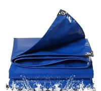 LDQBF Toldo Reforzado Impermeable,5.5x10.5m 520g/m² PVC Exterior Lona Multiusos,con Ojales,Seleccione Medida Azúl