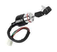 ldrsrtx Interruptor de encendido con llave de motocicleta, para 50Cc | 70Cc 90Cc 110Cc 125Cc Atv Quad Moto Go Kart 6 cables on off Lock pastillas de freno disco