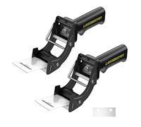 LDS Industry 2 pistolas dispensadoras de cinta de embalaje de reemplazo rápido con hoja extra, 2 pulgadas (50 mm), embalaje y sellado de cajas, color negro