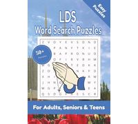 LDS Word Search Puzzle: 50+ Puzzles Word Search Easy to Read about LDS and More | 6x9 inches, 110 pages | Gift for LDS, Mormon & Christian Lover