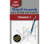 LDS Word Search Puzzle Book - Volume 1: Easy to Read Word Search for Latter-Day Saints | 55 Engaging Puzzles on LDS Gospel Topics | 6x9 inches, 110 ... gifts - ideal for adults and teens!