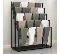 LDTTYRC Organizador de Bufandas Independiente, Perchero para Ropa, Percha para Pantalones, Estante para chales, estación de Almacenamiento de Toallas, Soporte de exhibición Comercial, sopo