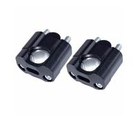 LDUTIU Abrazaderas Universales para Manillar De Motocicleta De 22 Mm Y 28 Mm Adaptadores Elevadores Ajustables para Motos De Moto Manillar Riser(Black)