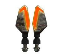 LDUTIU Indicadores 1 Par De Luces Giro Fluidas LED Universales para Motocicleta Freno Circulación Diurna(Color4)