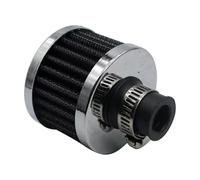 LDUTIU Motocicleta Filtro Aire Filtros De Aire Universales para Coche 12 Mm para Admisión Motocicleta Tapa Ventilación del Cárter Respiración(Silver)
