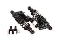 LDUTIU Motocross Amortiguador Amortiguador Motocicleta 265 290mm, Suspensión Trasera, Amortiguación Aceite Hidráulico, Ajuste De Gas para Scooter Dirt Bike para ATV Quad(265mm Black 1 Pair)