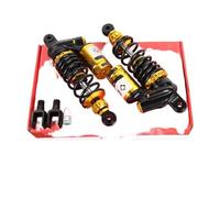 LDUTIU Motocross Amortiguador Amortiguador Motocicleta 265 290mm, Suspensión Trasera, Amortiguación Aceite Hidráulico, Ajuste De Gas para Scooter Dirt Bike para ATV Quad(265mm g 1 Pair)