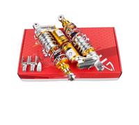 LDUTIU Motocross Amortiguador Amortiguador Motocicleta 265 290mm, Suspensión Trasera, Amortiguación Aceite Hidráulico, Ajuste De Gas para Scooter Dirt Bike para ATV Quad(310mm Silver g)