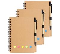 ldyllicStyle 3 Piezas Bloc de Notas Espiral, Notebook para Escolar Escribir Professor, 13.5x10.4cm