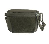 LDZDGD Bolsa Trasera para Casco Táctico, Fijación de Gancho y Bucle, Doble Cremallera, Organizador de Nailon para Batería/Contrapeso, para Jugadores de Airsoft y Juego Nocturno(Green)