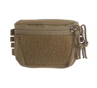 LDZDGD Bolsa Trasera para Casco Táctico, Fijación de Gancho y Bucle, Doble Cremallera, Organizador de Nailon para Batería/Contrapeso, para Jugadores de Airsoft y Juego Nocturno(Brown)