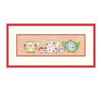 Le Bonheur des Dames Kit de punto de cruz contado, diseño de lata