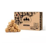 Le Bouscatier Allume-feu écologique en Laine et Cire de Bois 100% naturels pour cheminée poêle cuisinière Barbecue brasero. 2 kg d'allumes-Feux en Fibre de Bois sans Odeur. Boite d'allumettes Offerte