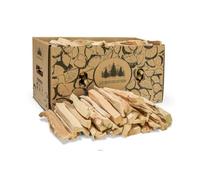Le Bouscatier Madera de encendido para chimenea, estufa, estufas, barbacoa y brasero. Fabricación francesa. 6 kg de madera seca esencia frondosa lista para usar. Combustible calidad Premium