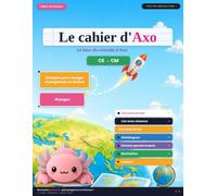 Le cahier d'Axo: CE - CM : Cahier de Fluence - Édition amie des TDAH