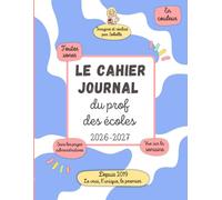 Le cahier-journal du prof des écoles: vue semaine, toutes zones, sans l'administratif