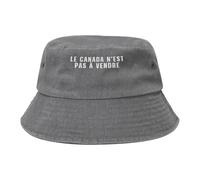 Le Canada N'Est Pas À Vendre Hombre Mujer Algodón Bucket Hat Plegable Sombrero De Cubo Funky Sombreros De Sol para Cámping Viaje Al Aire Libre