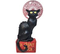 Le Chat Noir Black Cat Statue by Steinlen