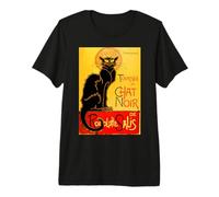 Le Chat Noir The Black Cat tee Black Cat tee Camiseta de Gatos Negros Camiseta Premium