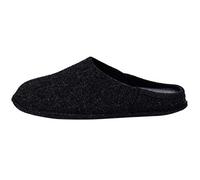 Le Clare Nube Color Liso - Pantufla Invierno Unisex en Paño de Lana con Plantilla Extraíble - Color Antracita - Tamaño 38