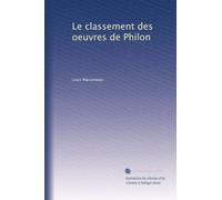 Le classement des oeuvres de Philon