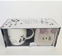 Le club des chats paresseux: Avec un mug en porcelaine, une paire de chaussette longues taille unique: 13682