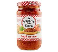 Le Conserve della Nonna- Salsa de Ragú de Carne - Rico, Perfumado y Sabroso- Salsa Ideal para Tus Pastas - Producto 100 % Italiano- 190 Gramos