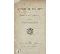 Le Contrôle Du Parlement Sur Le Budget De La Marine (ebook)