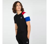 Le Coq Sportif Camiseta Bat tee SS No 1 M para Adulto/Unisex, Black/N.O.W/B.Electro/R.Elect, S