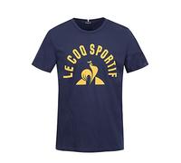 Le Coq Sportif Camiseta Bat tee SS No 2 M para Adulto/Unisex, Bleu Nuit/Lemon Chrome, XL