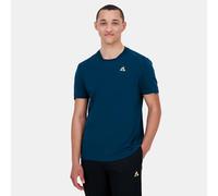 Le COQ Sportif - Camiseta COQ Or N°1 - Manga Corta Pura algodón - Corte para Hombre Transpirable - Uso Diario Deportivo - Talla L - Color Gibraltar Sea