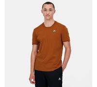 Le COQ Sportif - Camiseta COQ Or N°1 - Manga Corta Pura algodón - Corte para Hombre Transpirable - Uso Diario Deportivo - Talla S - Color Caramel Café