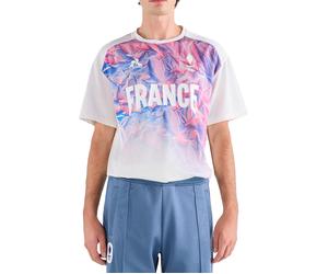 Le Coq Sportif - Camisetas - Tee SS N°2 M Écru All Over Milan - Talla M - Blanco Blanco M